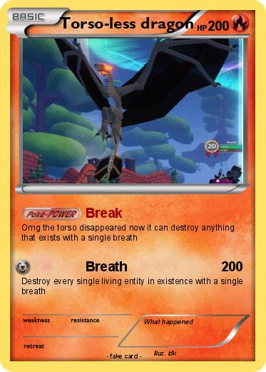 Pokemon Torso-less dragon