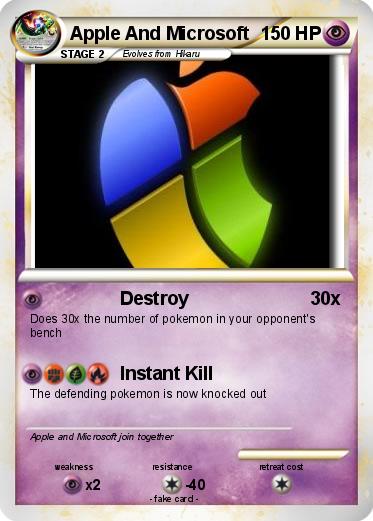 Pokemon Apple And Microsoft