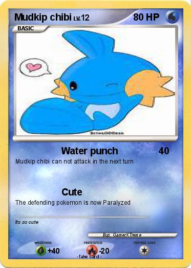 Pokemon Mudkip chibi
