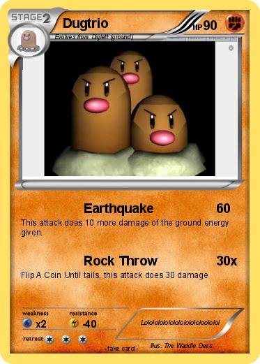 Pokemon Dugtrio