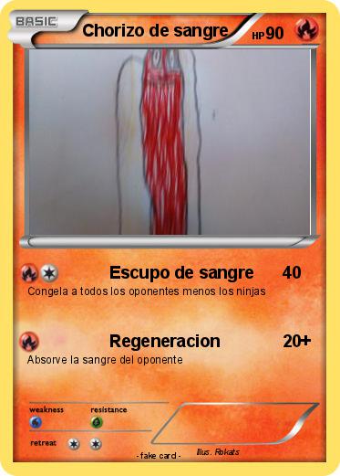 Pokemon Chorizo de sangre