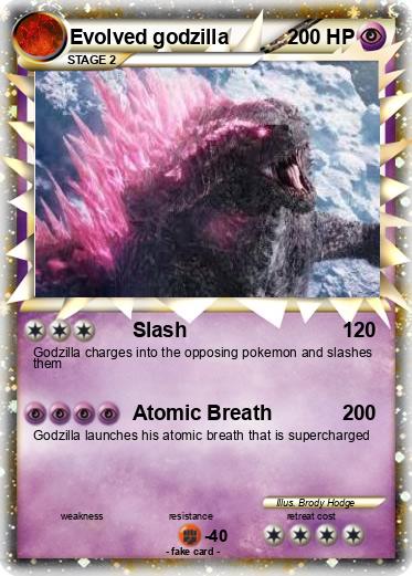Pokemon Evolved godzilla