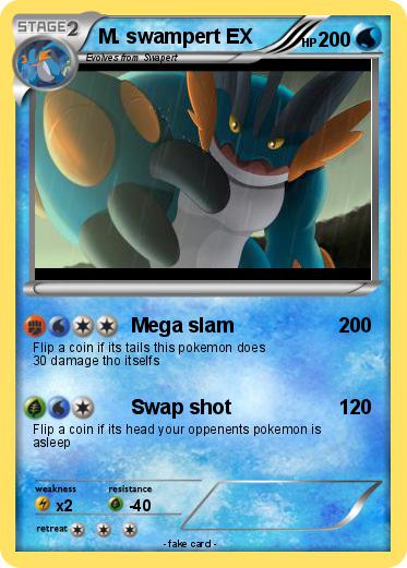 Pokemon M. swampert EX