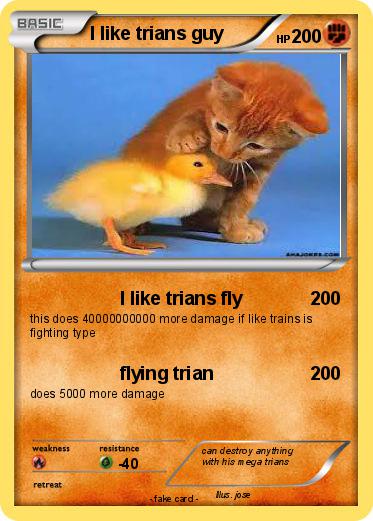 Pokemon I like trians guy