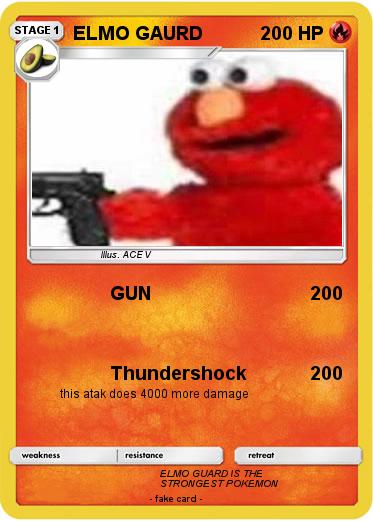 Pokemon ELMO GAURD