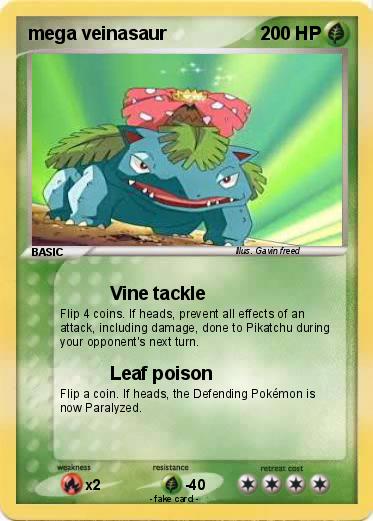 Pokemon mega veinasaur