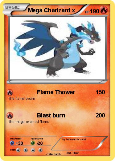 Pokemon Mega Charizard x
