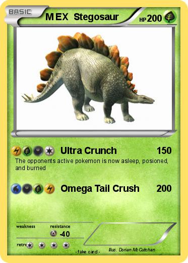 Pokemon M EX  Stegosaur