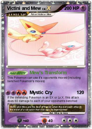 Pokemon Victini and Mew