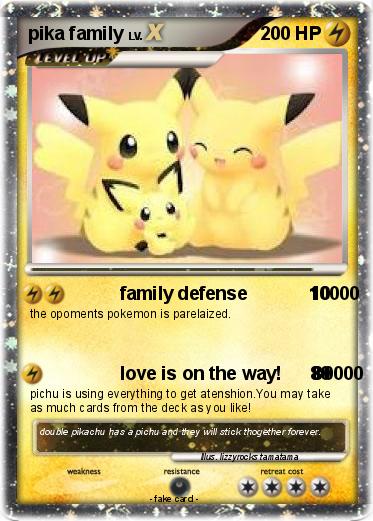 Pokemon pika family