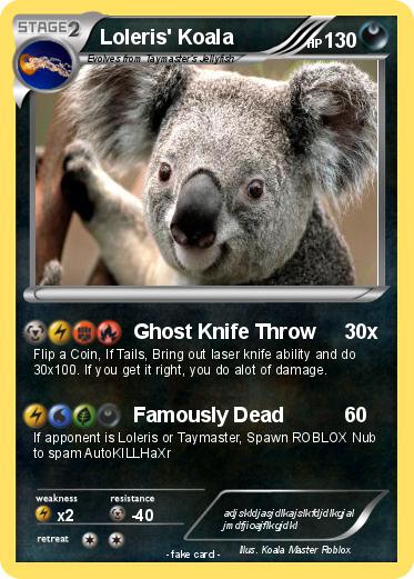 Pokemon Loleris Koala - mlg koala roblox