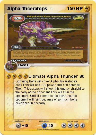 Pokemon Alpha Triceratops