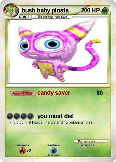 Pokemon bush baby pinata