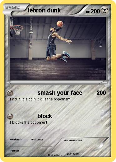 Pokemon lebron dunk