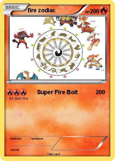 Pokemon fire zodiac