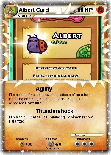 Pokemon Albert Card
