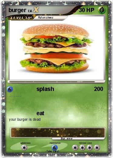 Pokemon burger