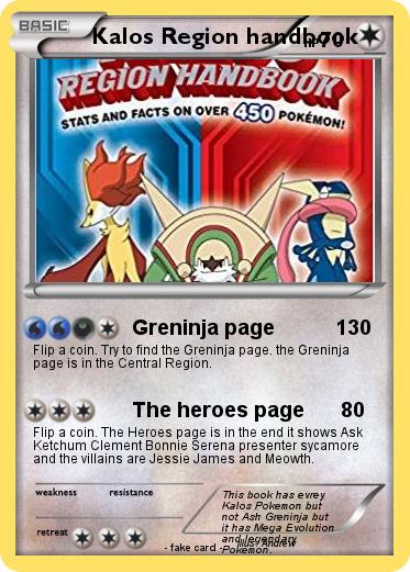Pokemon Kalos Region handbook