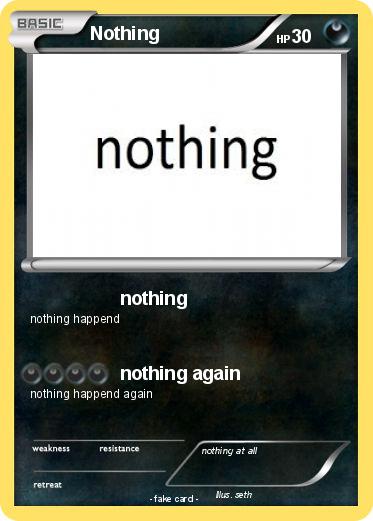 Pokemon Nothing