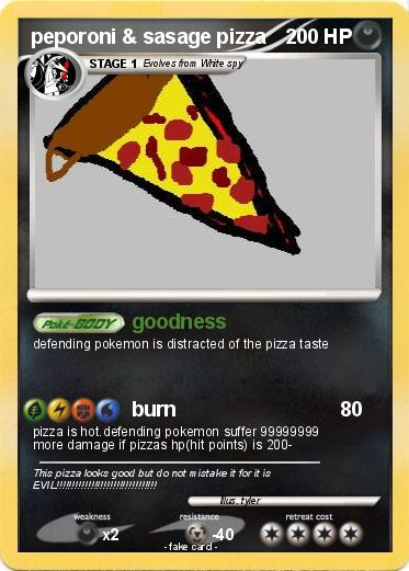 Pokemon peporoni & sasage pizza