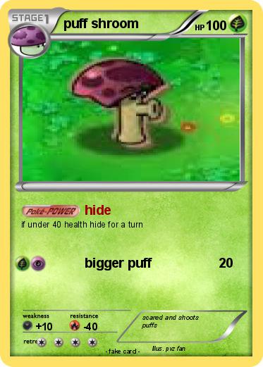 Pokemon puff shroom