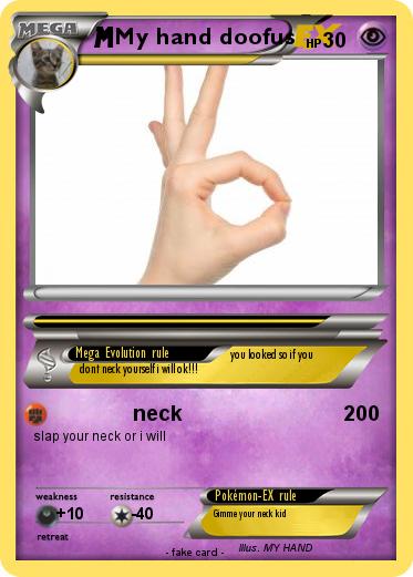 Pokemon My hand doofus