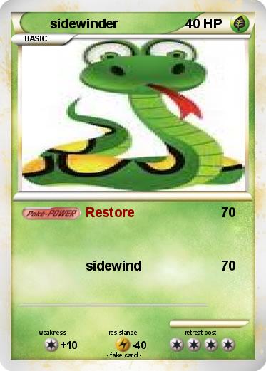 Pokemon sidewinder