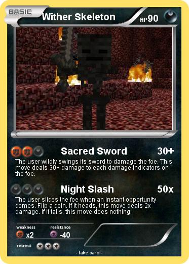 Pokemon Wither Skeleton