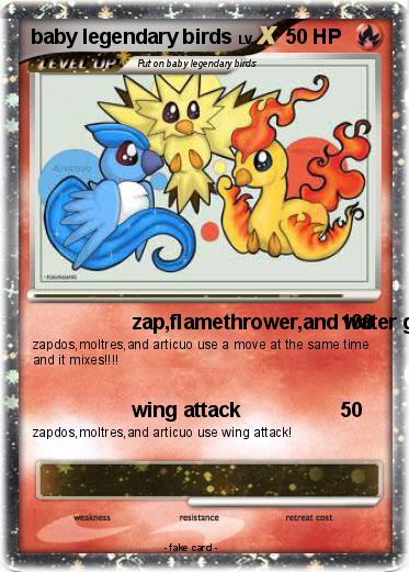 Pokemon baby legendary birds