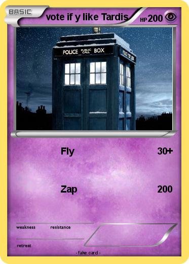 Pokemon vote if y like Tardis