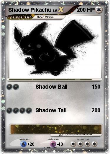 Pokemon Shadow Pikachu