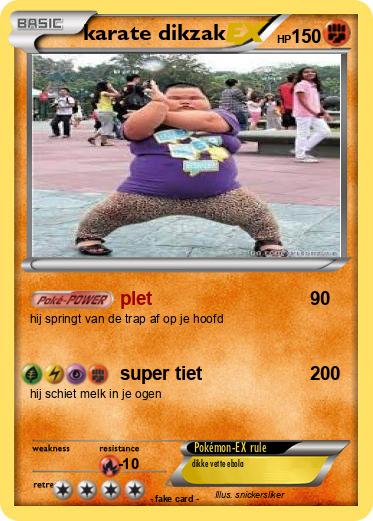 Pokemon karate dikzak