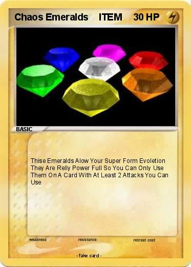 Pokemon Chaos Emeralds    ITEM                                                               ITEM