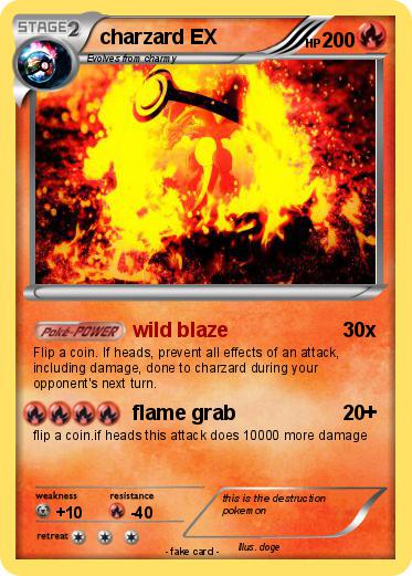 Pokemon charzard EX