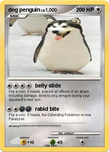 Pokemon dog penguin