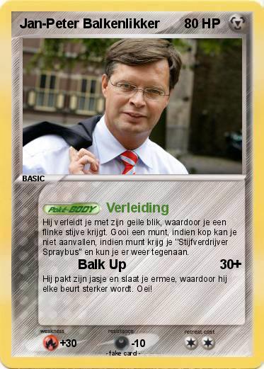 Pokemon Jan-Peter Balkenlikker