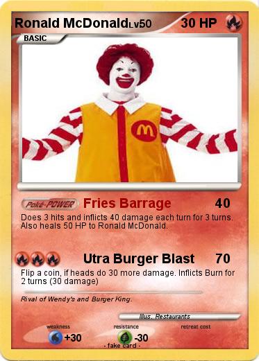 Pokemon Ronald McDonald