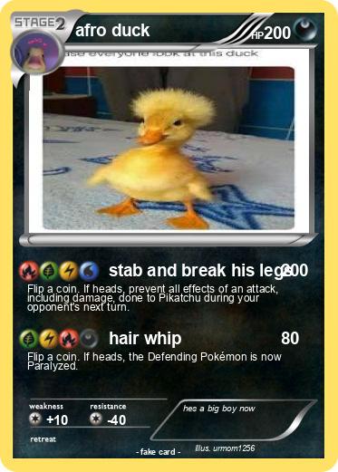 Pokemon afro duck