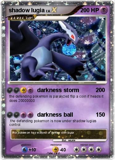 Pokemon shadow lugia