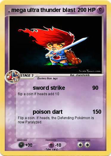 Pokemon , mega ultra thunder blast
