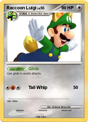 Pokemon Raccoon Luigi