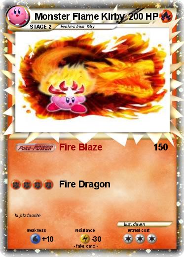 Pokemon Monster Flame Kirby