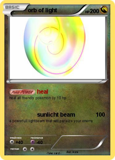 Pokemon orb of light