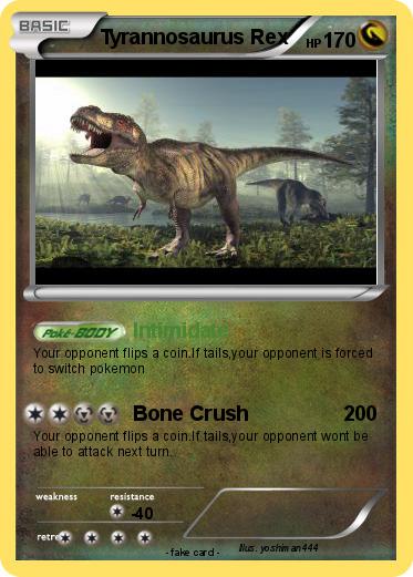 Pokemon Tyrannosaurus Rex Pokemon Tyrannosaurus Rex