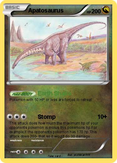 Pokemon Apatosaurus