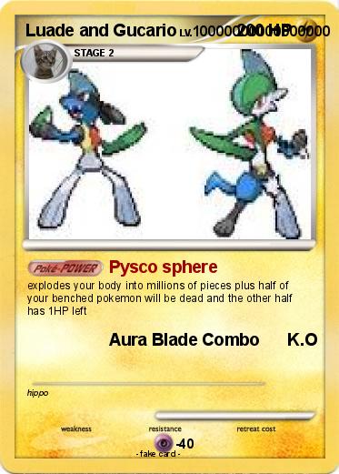 Pokemon Luade and Gucario