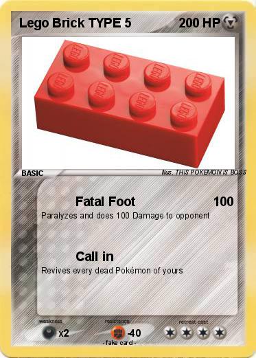 Pokemon Lego Brick TYPE 5