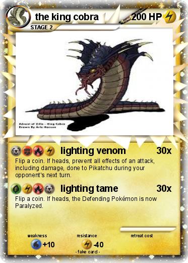 Pokemon the king cobra