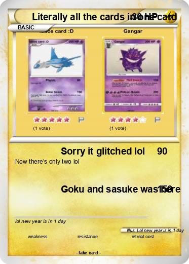 Pokemon Literally all the cards in one card