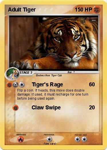 Pokemon Adult Tiger